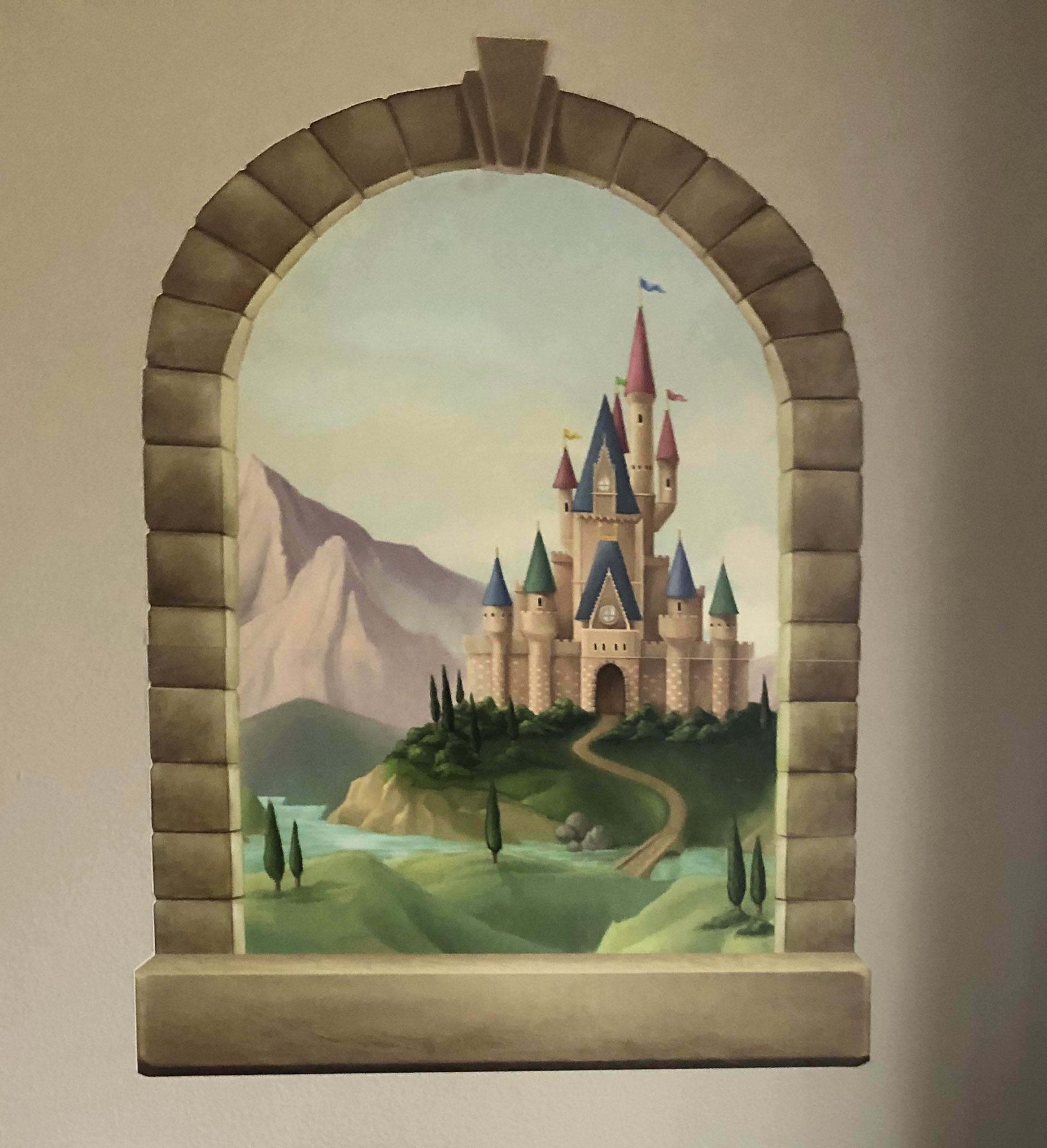 Princess Castle Window Wall Decal
