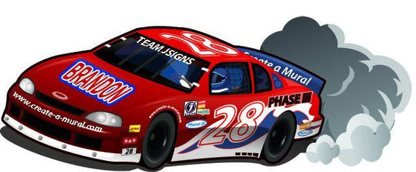 Race Car Mural - Create-A-Mural