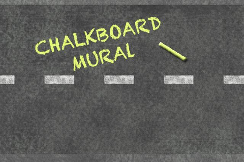 Road Chalkboard Mural - Kids Room Mural Wall Decals