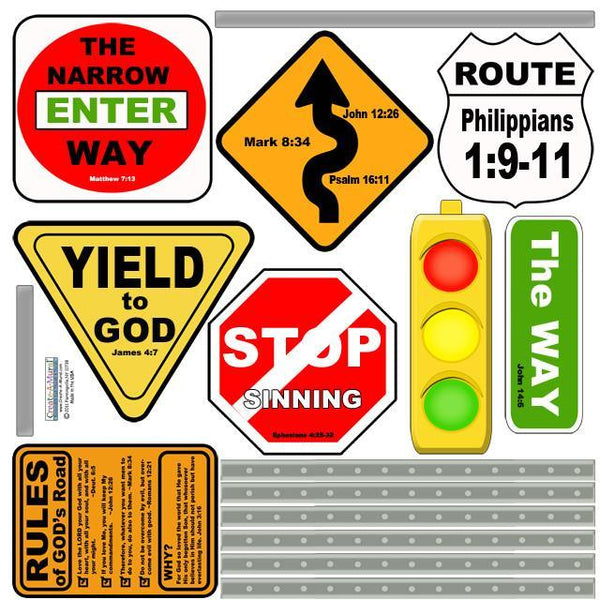 Jesus Way Road Signs Mural - Create-A-Mural