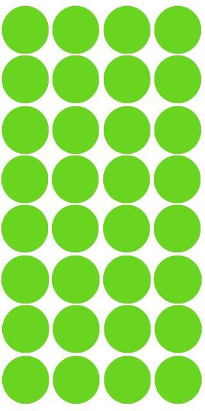 Lime Green Room Dot Decals - Kids Room Mural Wall Decals