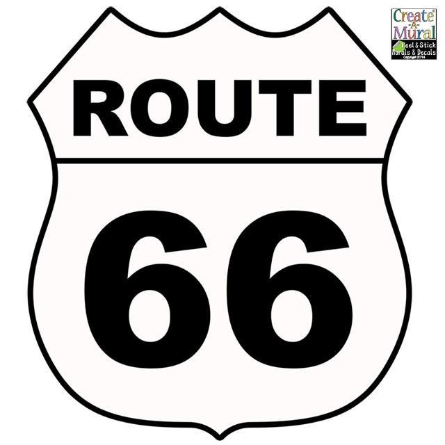 Aufkleber Zierrahmen Route 66