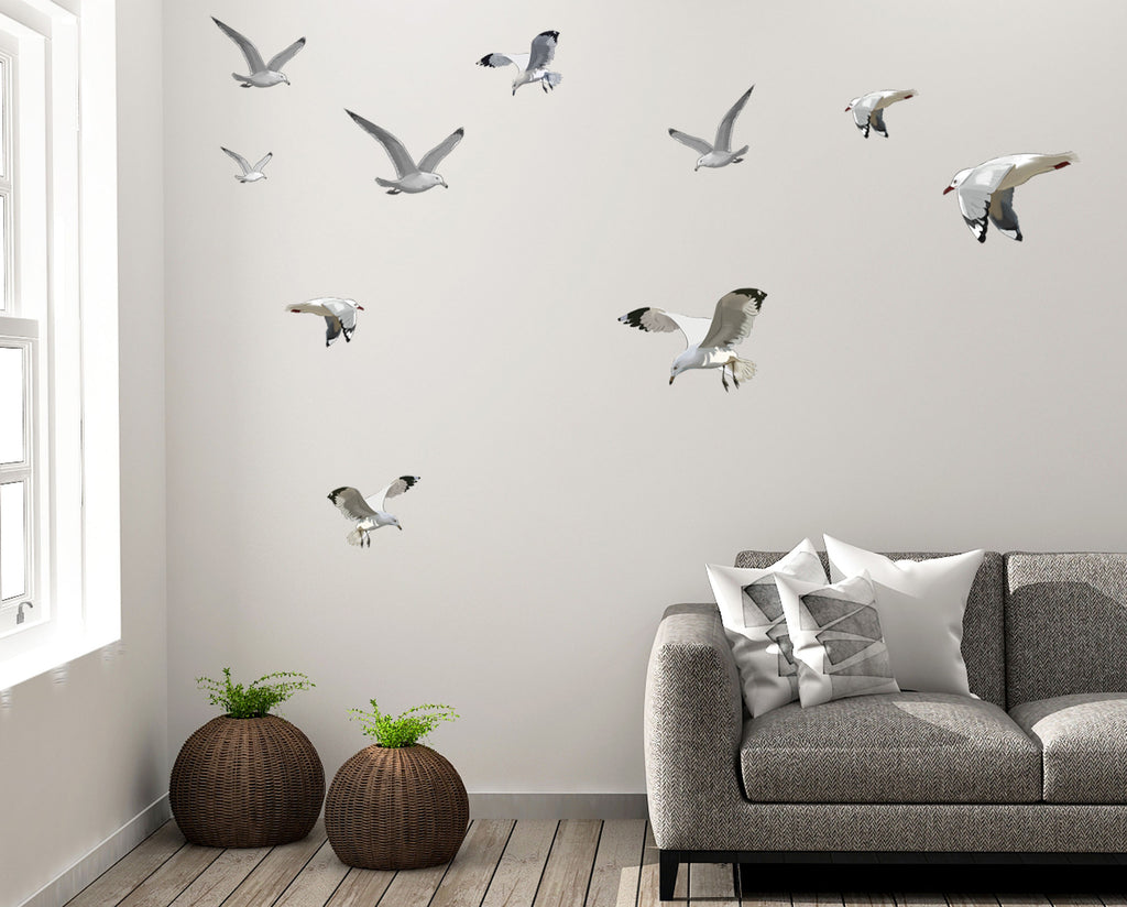 Seagull Flock Wall Decals