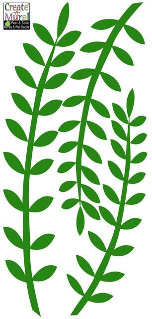 Leafy Seaweed Wall Decals - Kids Room Mural Wall Decals
