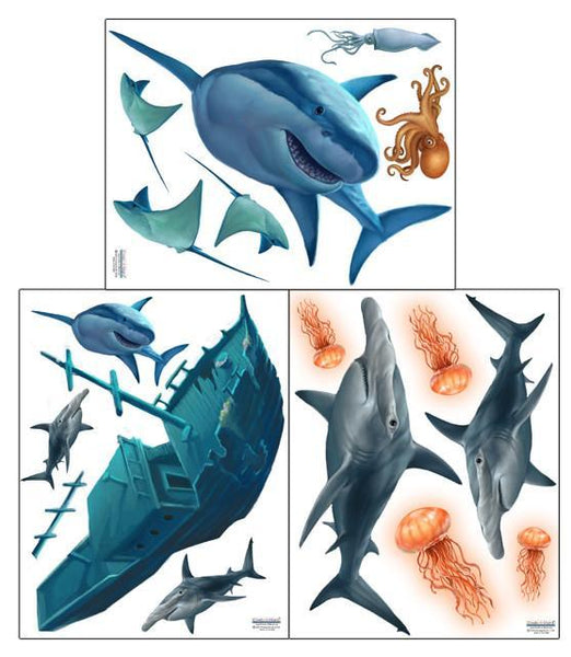 Shark Wall Decals - Create-A-Mural
