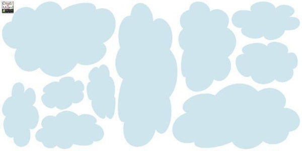 Sky Blue Cloud Wall Mural - Create-A-Mural