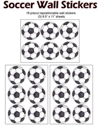 Soccer Wall Stickers 3 - Kids Room Mural Wall Decals