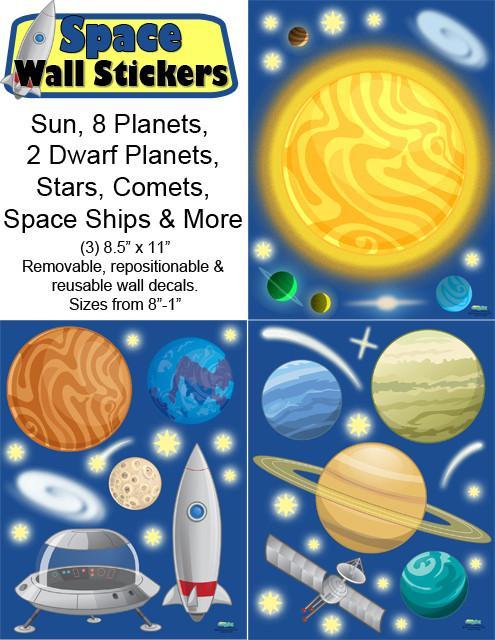 Space Wall Stickers - Create-A-Mural