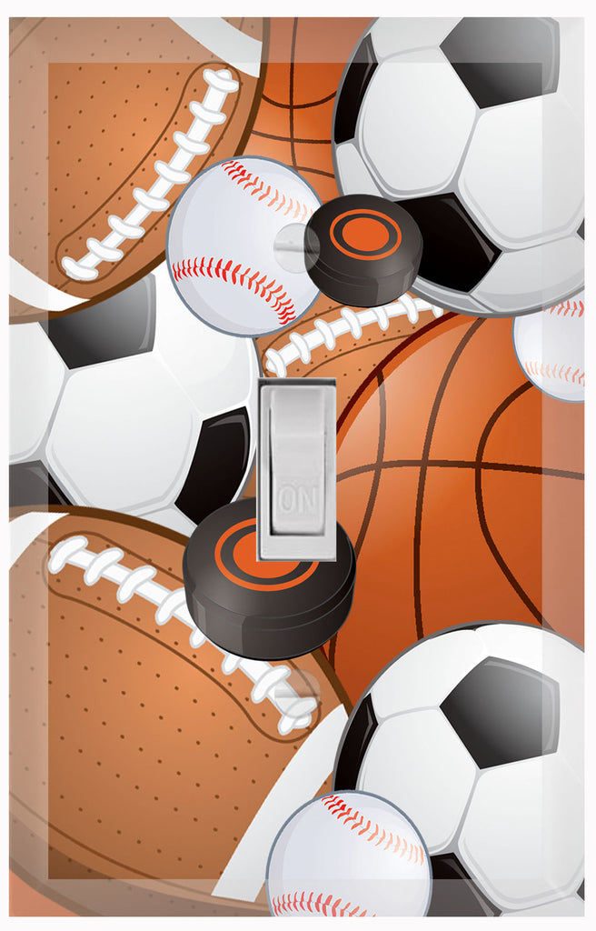 Sports Kids Room Light Switch Cover