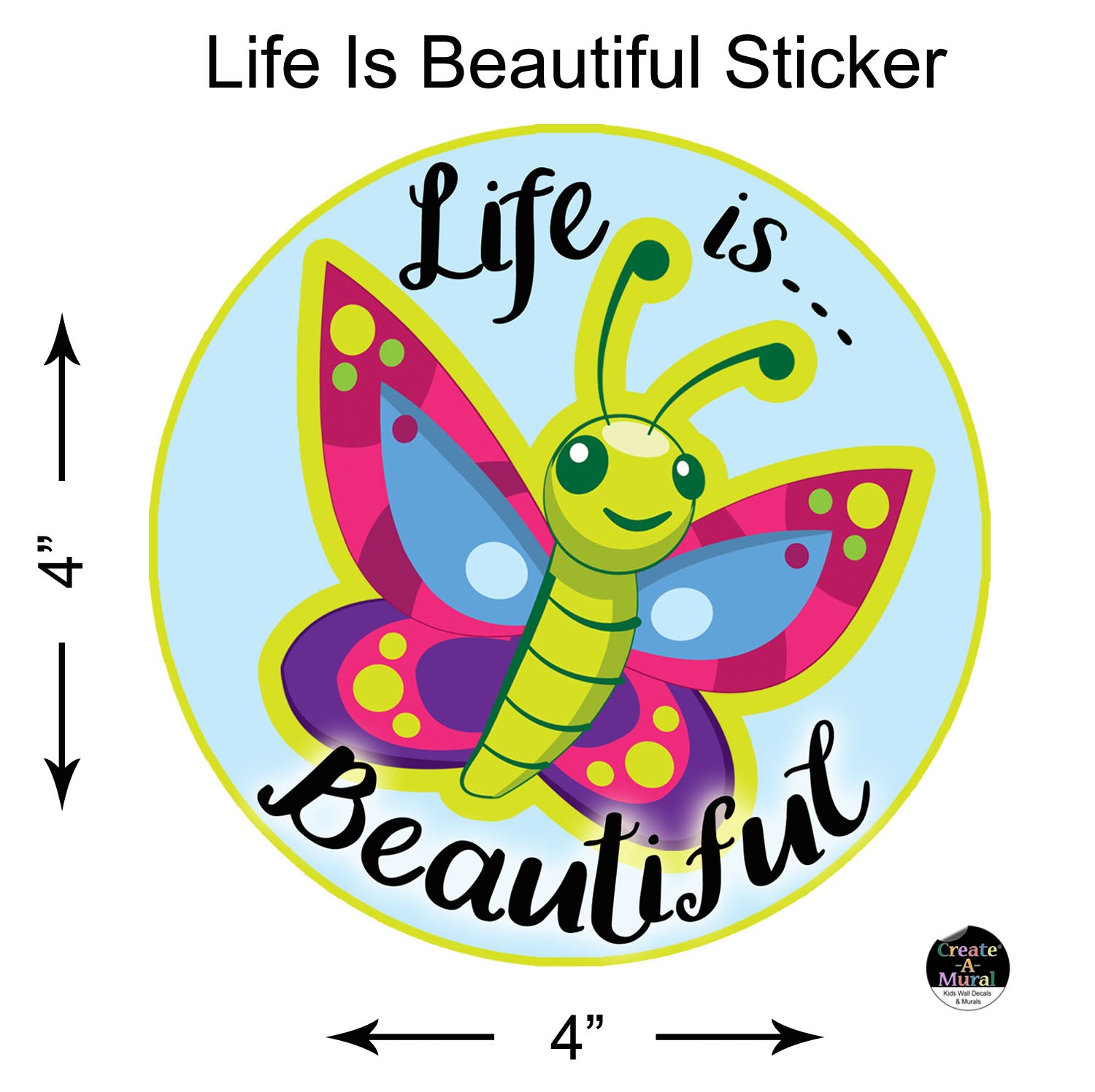 This Is Life Sticker Life is Beautiful Water Bottle Sticker & Tumbler Decal, Laptop Car ...