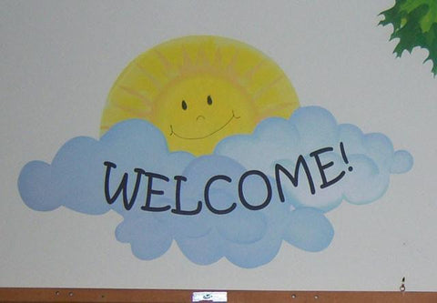 Sunny Welcome Mural - Create-A-Mural