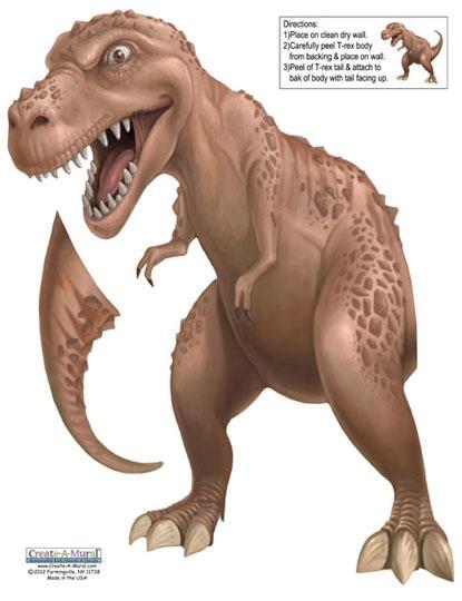 T-Rex Wall Mural Decal - Create-A-Mural