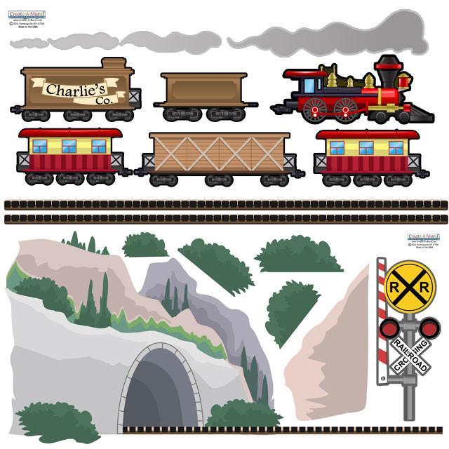 Train Adventures Mural - Create-A-Mural