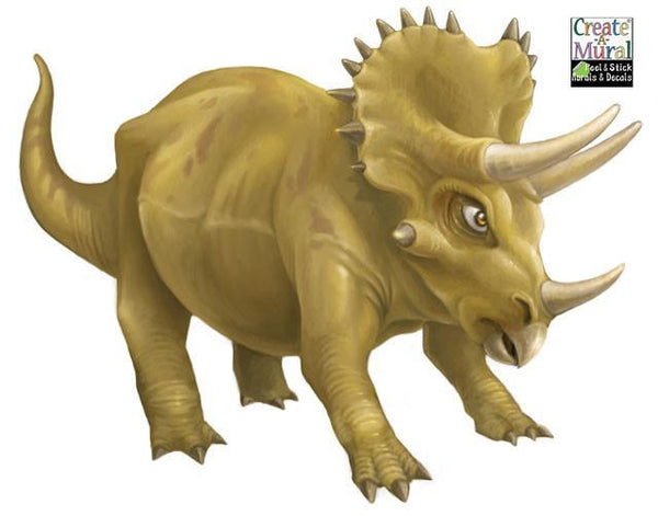 Triceratop Giant Mural Wall Decal - Create-A-Mural