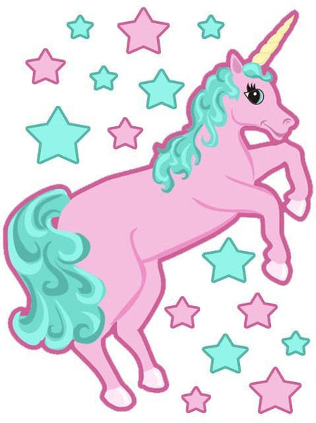 Pastel Unicorn Mural 4' - Create-A-Mural