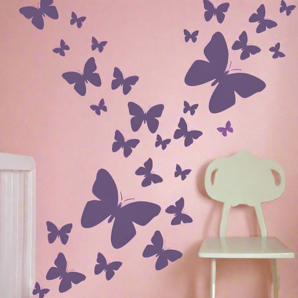 Butterfly Wall Decals -Girls Room Decor Stickers