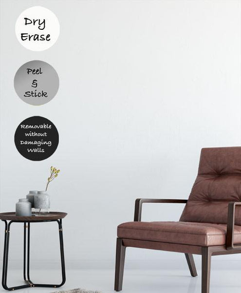 Dry Erase Dot Wall Decals -Silver, White, Black - Kids Room Mural Wall Decals