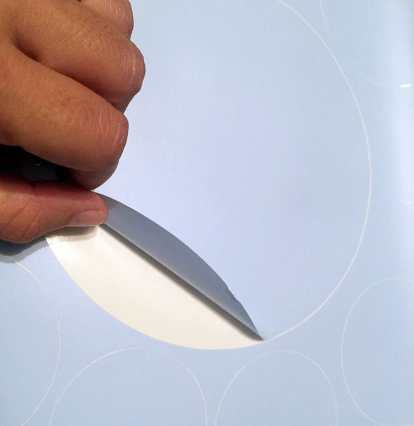 Polka Dot Wall Decals- Light Blue Wall Dot Stickers - Create-A-Mural