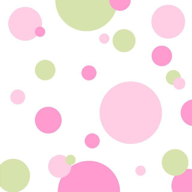 Wall Dots Decals -2 Pinks & Sage Green - Create-A-Mural