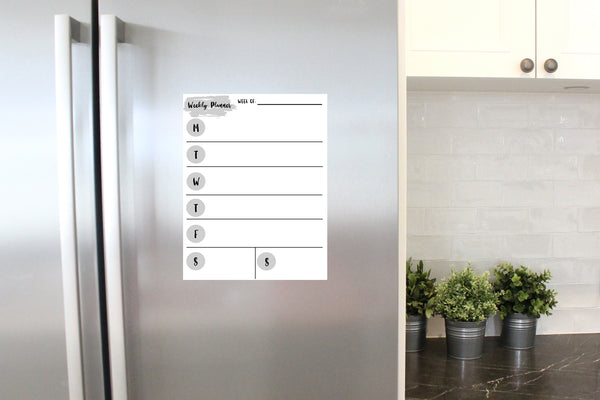 Weekly Calendar Dry  Erase Sheet