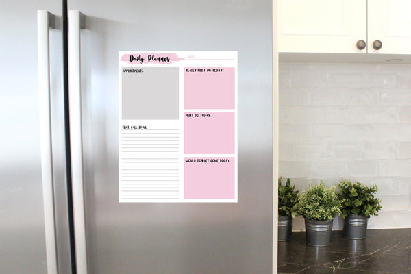 Weekly Calendar Dry  Erase Sheet