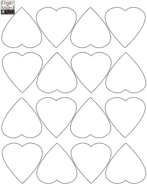 Heart Wall Decals -White - Kids Room Mural Wall Decals