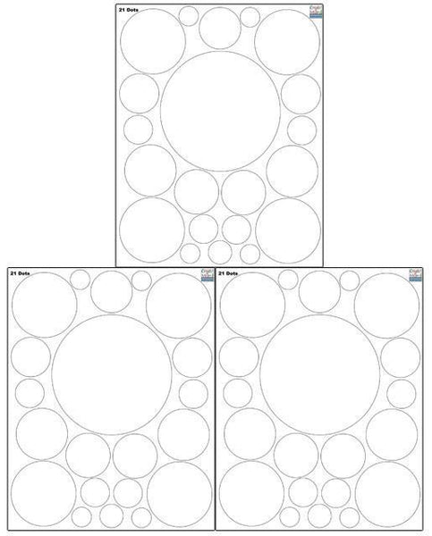 Polka Dot Wall Decals (63) White Wall Dot Decals - Create-A-Mural