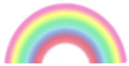 Pastel Rainbow Mural No Clouds - Create-A-Mural