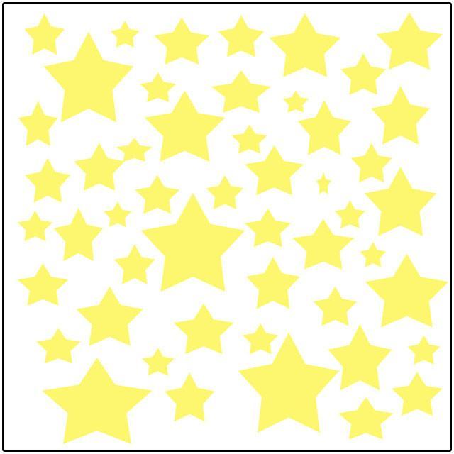 Northern Light Stars Wall Stickers - Create-A-Mural