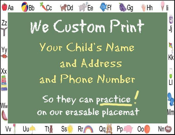 Personalized Name & Address Placemat - Create-A-Mural
