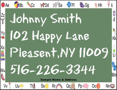 Personalized Name & Address Placemat - Create-A-Mural