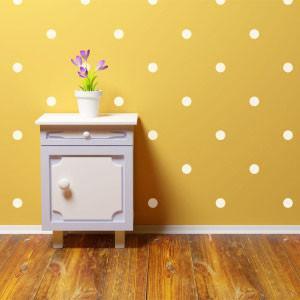 White Room Dots Wall Decals - Create-A-Mural